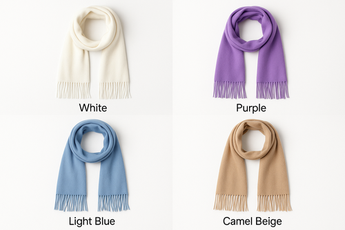 Black Pashmina Winter Scarf 6 Ft Long