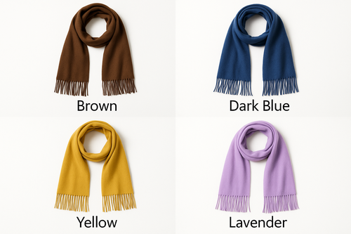 Black Pashmina Winter Scarf 6 Ft Long