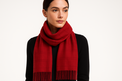 Black Pashmina Winter Scarf 6 Ft Long