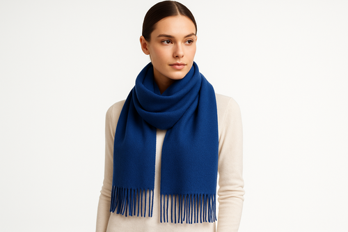 Black Pashmina Winter Scarf 6 Ft Long