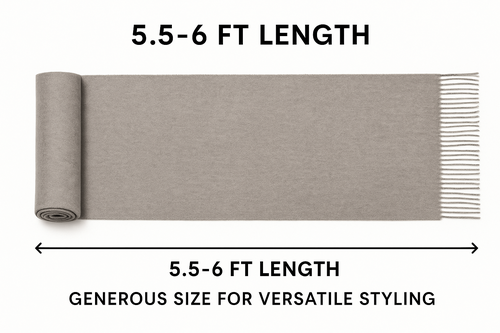 Black Pashmina Winter Scarf 6 Ft Long