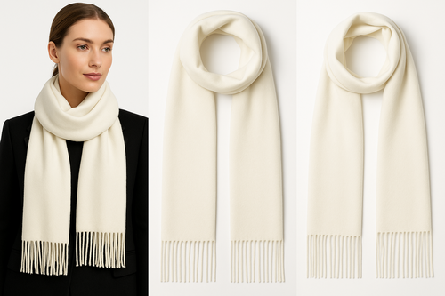 Black Pashmina Winter Scarf 6 Ft Long